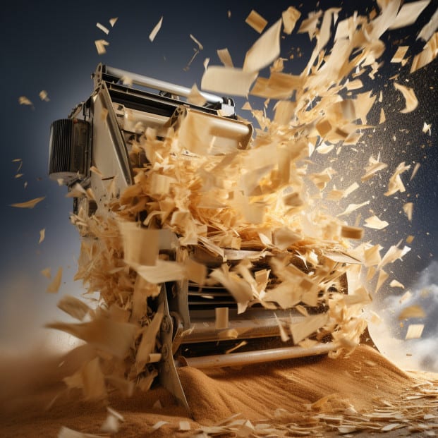 Can a wood chipper shred paper 3