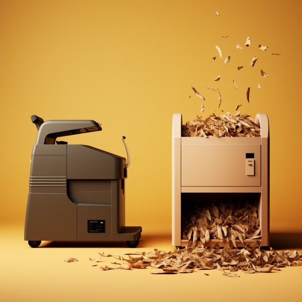 Can a wood chipper shred paper 4