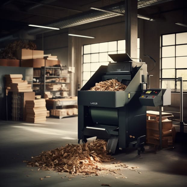 Can a wood chipper shred paper