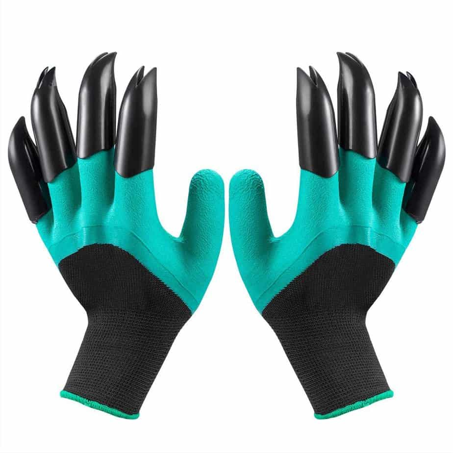Garden Gloves With Fingertips Claws For Gardening Dig Planting