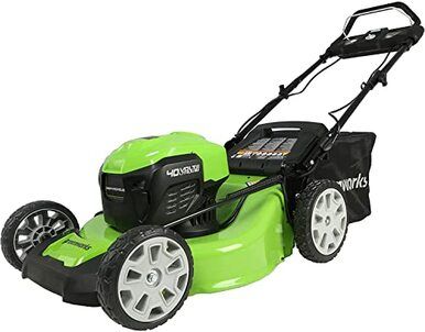 Greenworks cordless electric lawn mower