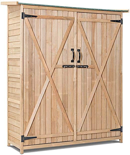 Top outdoor cabinet wooden storage 4