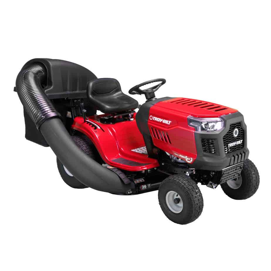 What is riding lawn mower with bagger 1