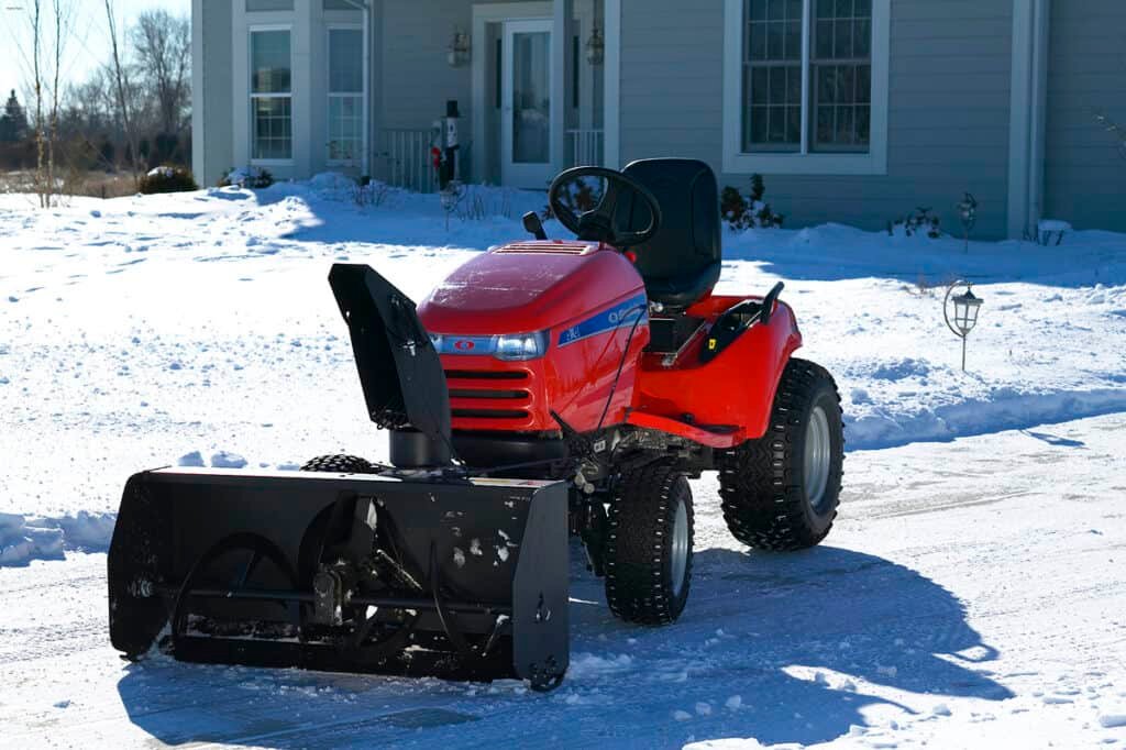 Riding lawn mower and snow blower 2