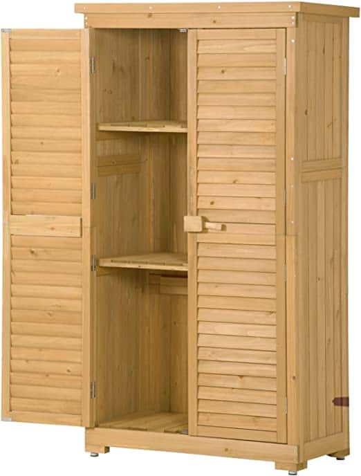 Top outdoor cabinet wooden storage 3