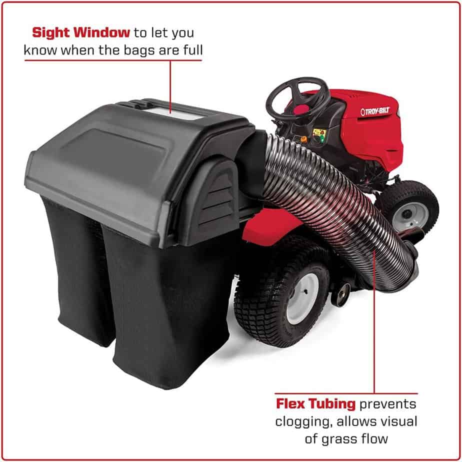 Leaf bagger for riding lawn mower 2
