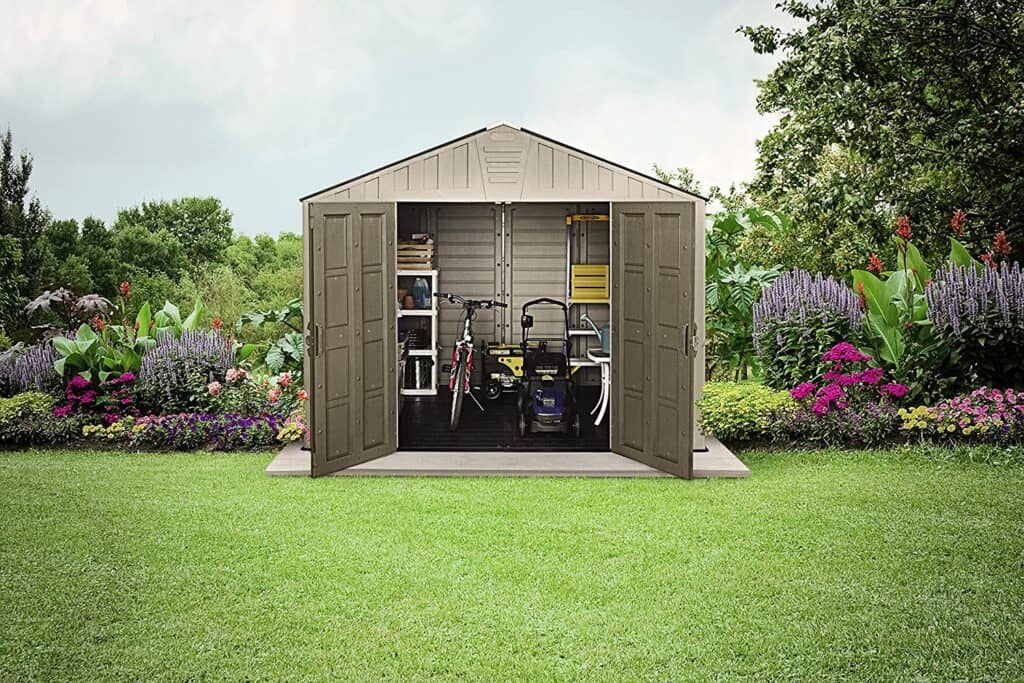 Resin storage shed clearance