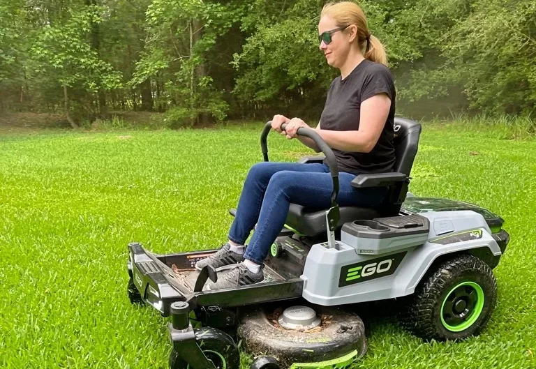 Smallest riding lawn mower available