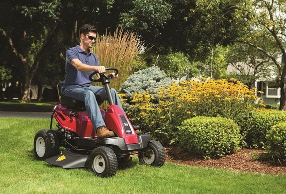 Small riding lawn mower cheap