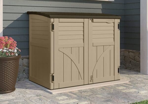 Suncast stowaway horizontal shed